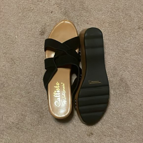 NWOT. Calisto of California Wedge Sandals. 10 - Picture 5 of 5